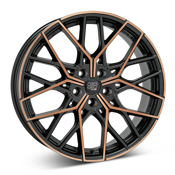 MSW 74 M.BLK/COPPER POL | 8X18 5-112 E35 C73,10 60 8x18 5/112 ET35 CB73.1