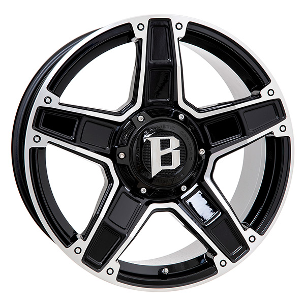 BALLISTIC DAKOTA BLK/POL | 9X22 6-114,3 E43 C66,1 60 9x22 6/114.3 ET43 CB66.1