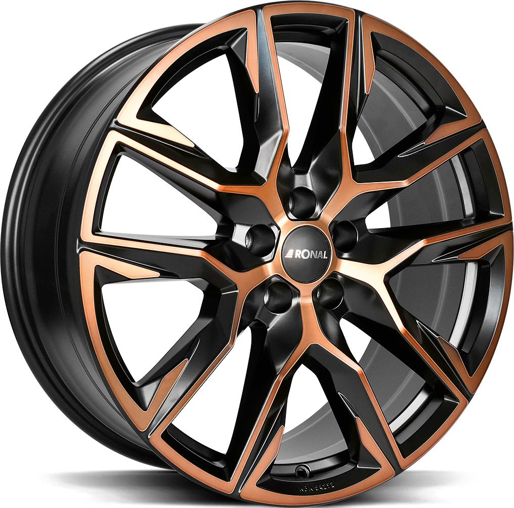 RONAL R71 JET BLACK COPPER MATT FRONT CU 9.5x21 5/112 ET37 CB66.5