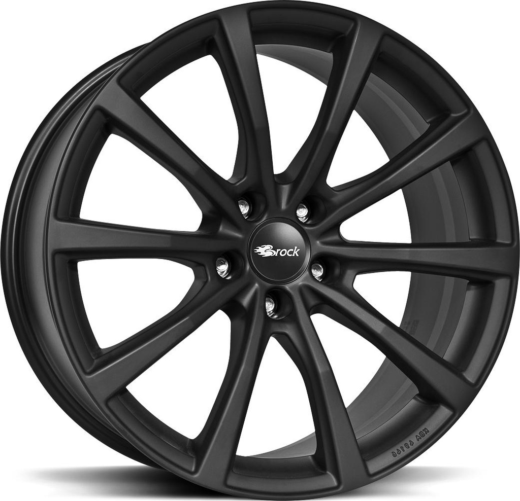 BROCK B32 BLACK MATT 9.5x20 5/130 ET52 CB71.6