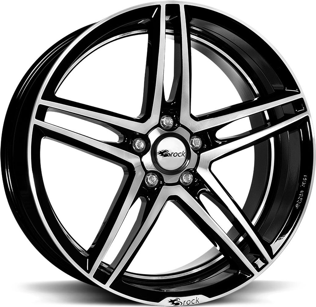 BROCK B33 BLACK FULL POL 8x18 5/115 ET40 CB70.2