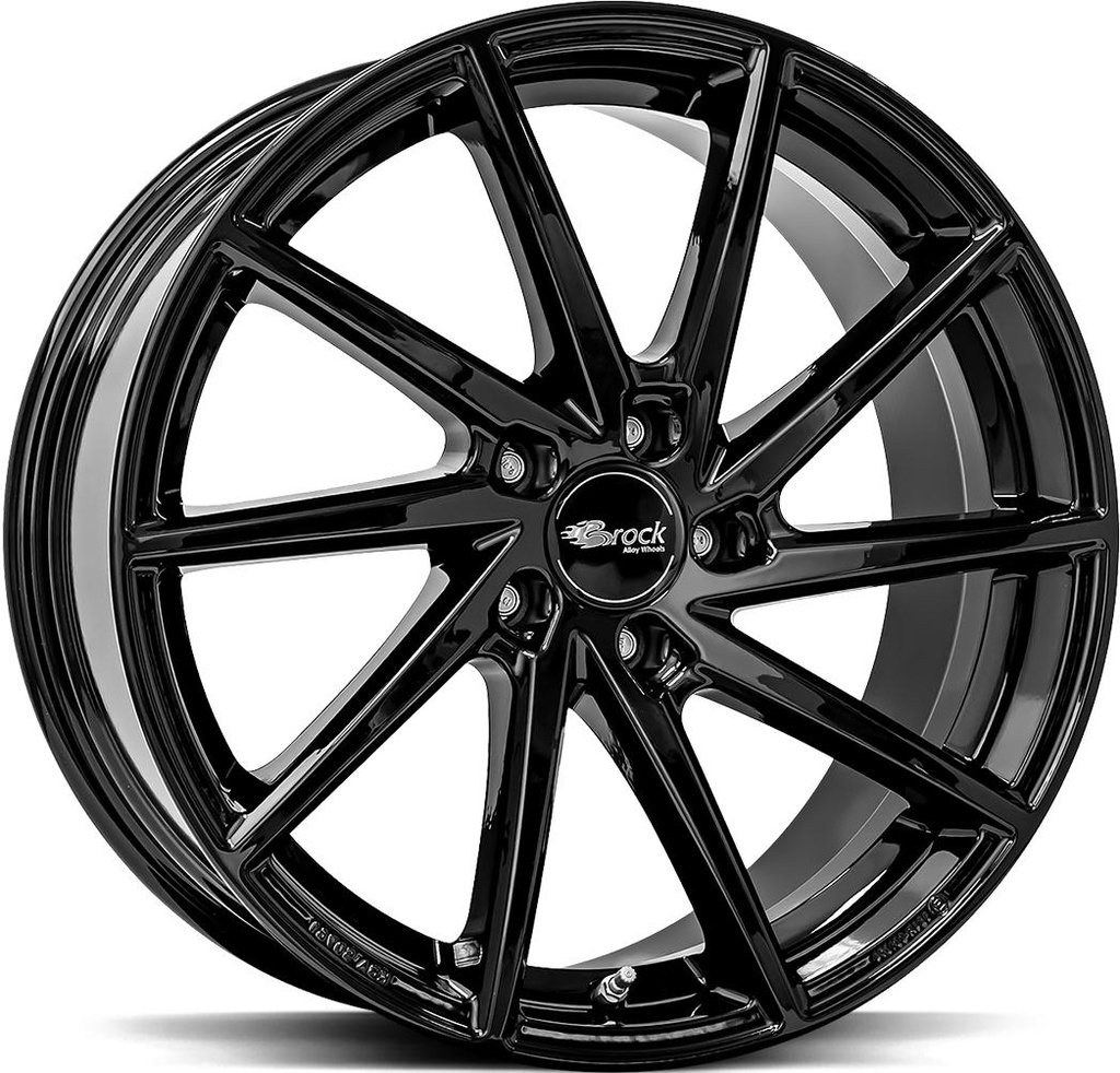 BROCK B37 SHINY BLACK 8.5x19 5/112 ET25 CB66.6