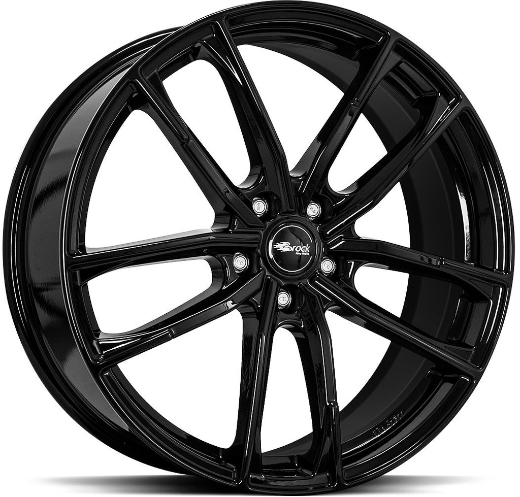 BROCK B38 SHINY BLACK 8x18 5/112 ET50 CB57.1