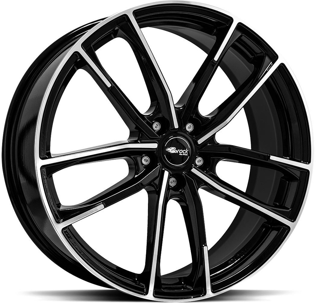 BROCK B38 BLACK FULL POL 8x19 5/112 ET39 CB66.6