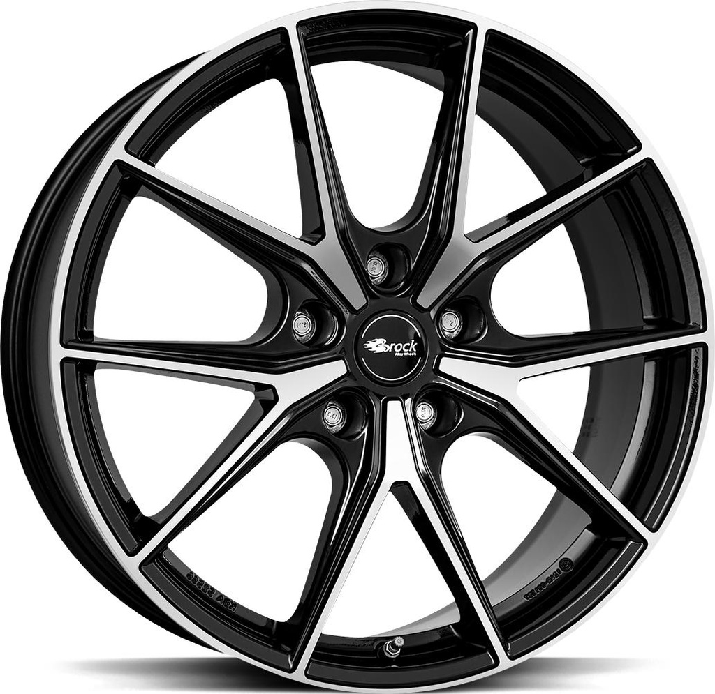 BROCK B40 BLACK FULL POL 9x19 5/112 ET58 CB57.1