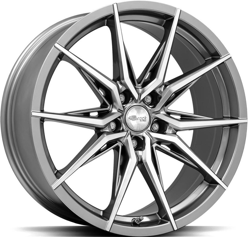 BROCK B42 FERRIC GREY POL 9.5x20 5/120 ET42 CB72.6