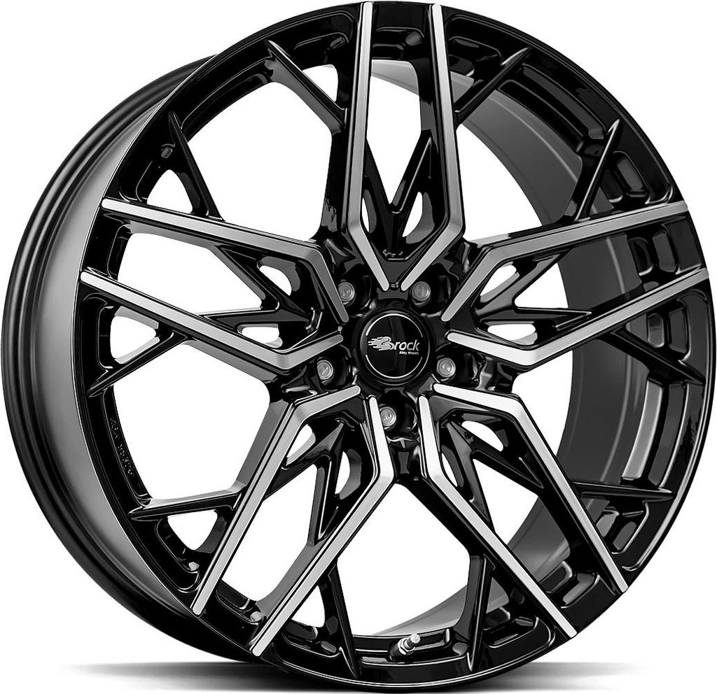 BROCK B44 BLACK FULL POL 8x18 5/114.3 ET45 CB72.6