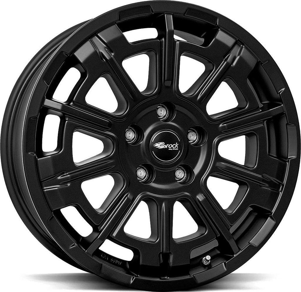 BROCK B45 SATIN BLACK MATT 7x17 5/114.3 ET45 CB66.1