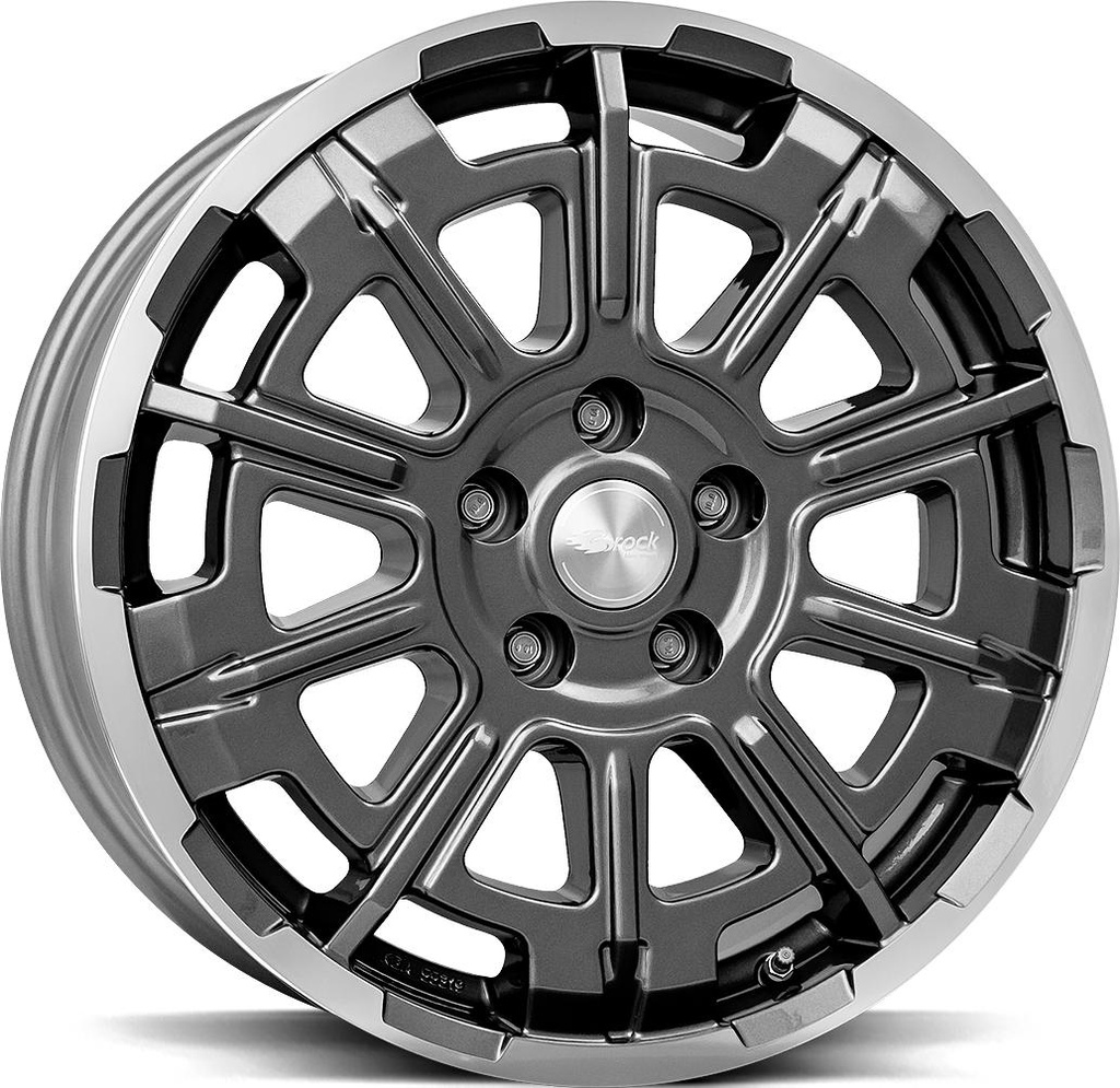 BROCK B45 HIMALAYA GREY POL 7.5x18 5/160 ET50 CB65.1