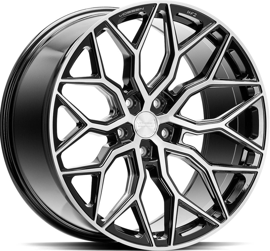 VOSSEN HF2 BRUSH GLOSS BLACK 9x22 5/112 ET32 CB66.6