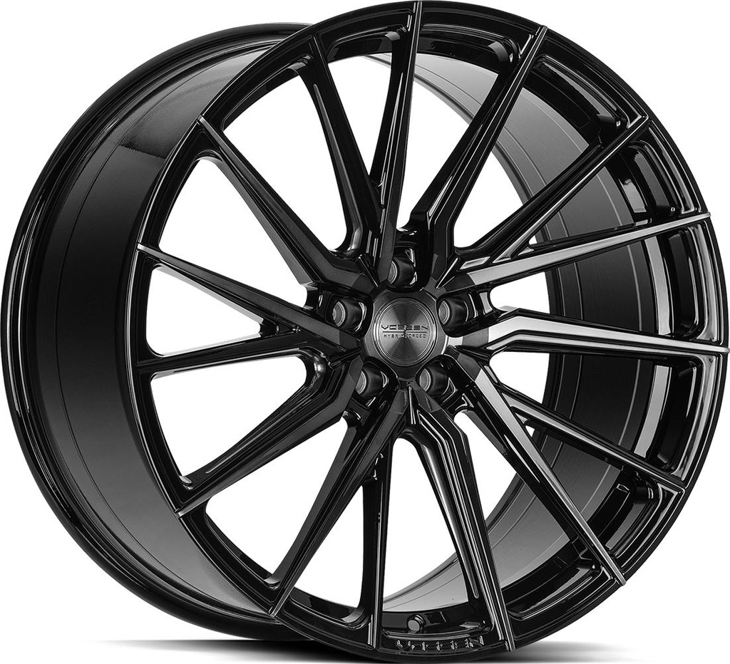 VOSSEN HF4T DOUBLE TINTED GLOSS BLACK 9x20 5/112 ET32 CB66.6