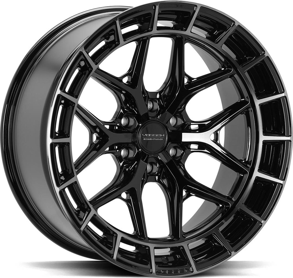 VOSSEN HFX1 TINTED GLOSS BLACK 9.5x20 6/135 ET15 CB87.1