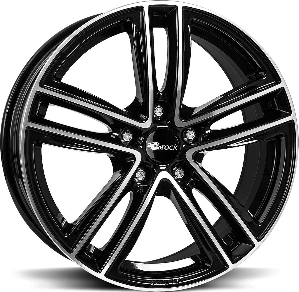 BROCK RC27 BLACK FULL POL 8x18 5/112 ET46 CB57.1