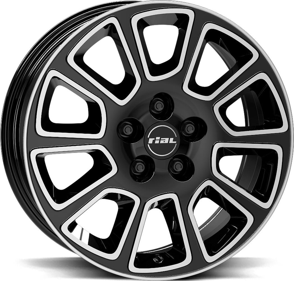 RIAL TRANSPORTER 2 DIAM BLACK POL 6x16 5/112 ET30 CB66.6