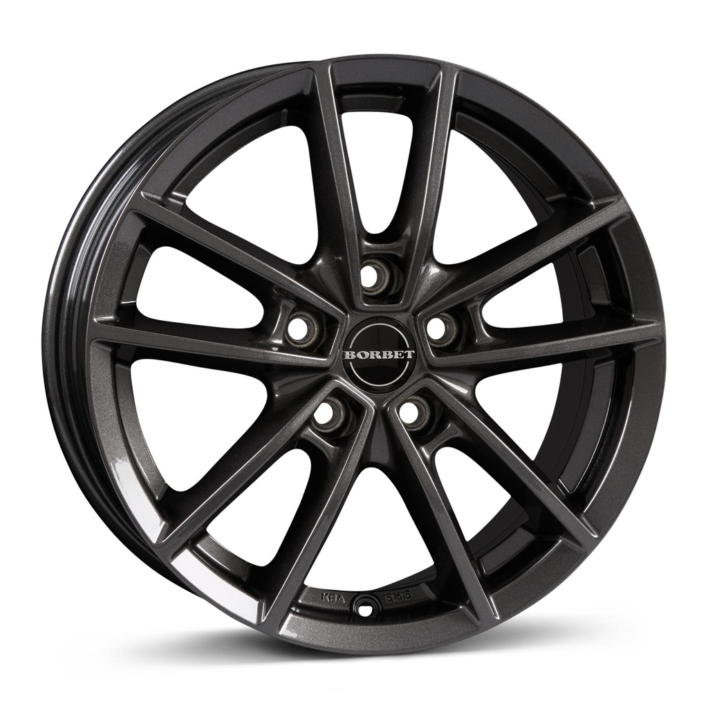 BORBET W MIST ANTRACITE GLOSS 6.5x16 5/112 ET50 CB72.5