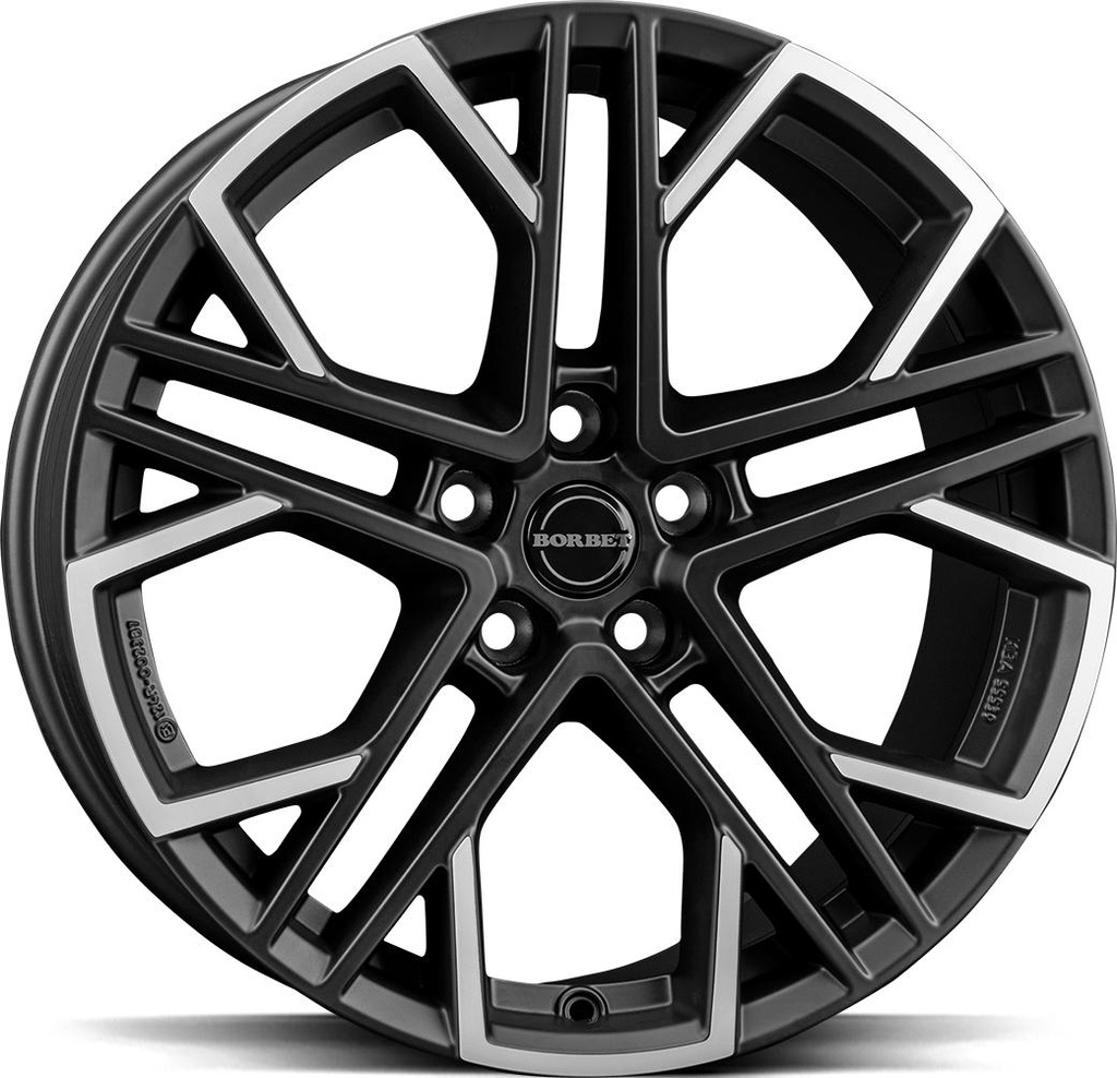 BORBET XV BLACK POL MATT 8.5x19 5/114.3 ET38 CB64.2