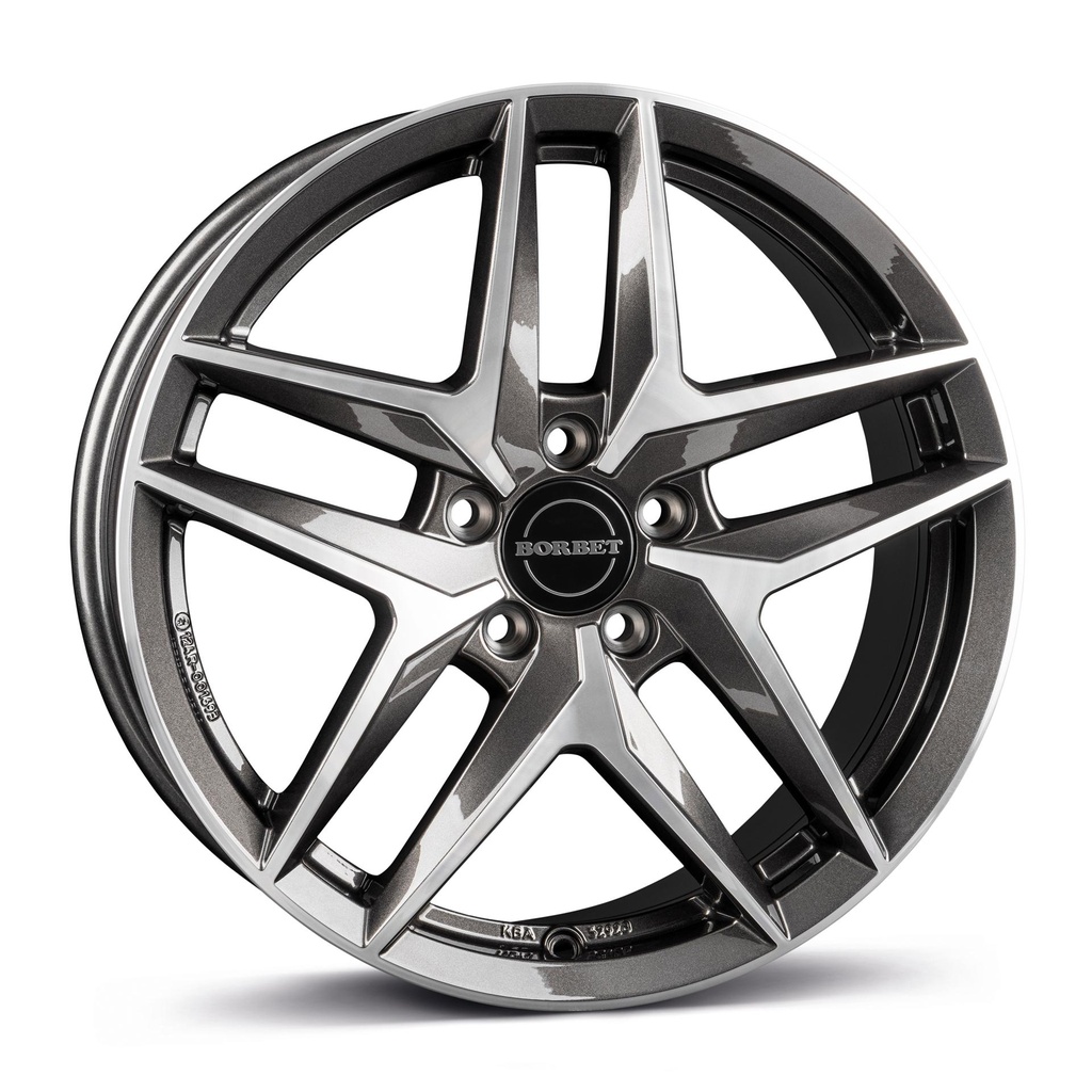 BORBET Z MIST ANTRACITE GLOSS POL 8x19 5/112 ET43 CB66.6