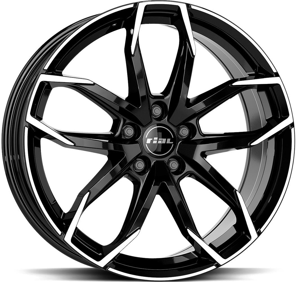 RIAL LUCCA DIAM BLACK POL 8x18 5/112 ET39 CB66.6