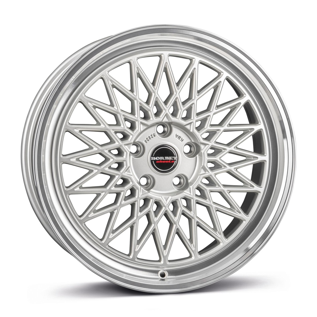 BORBET B SILVER RIM POL 7.5x16 4/100 ET35 CB64.1