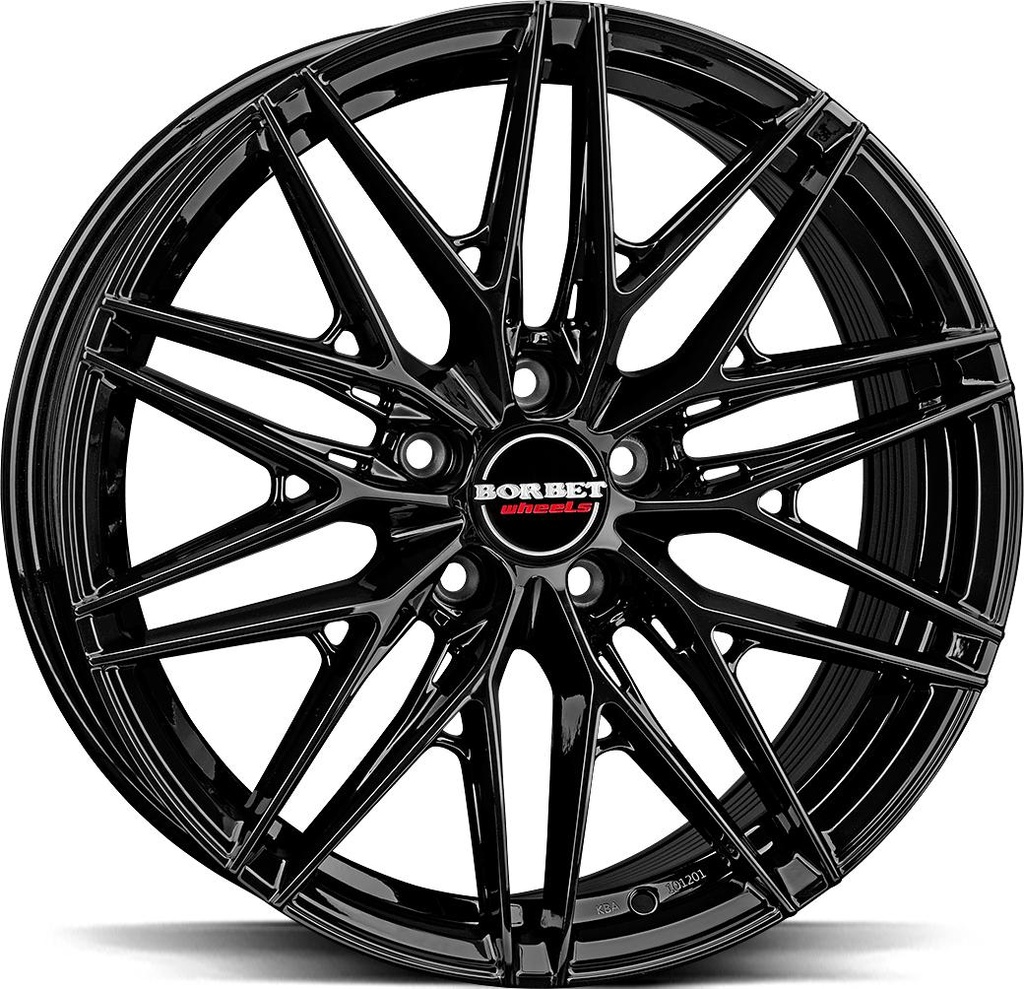 BORBET FB1 BLACK GLOSSY 8x18 5/112 ET40 CB72.5
