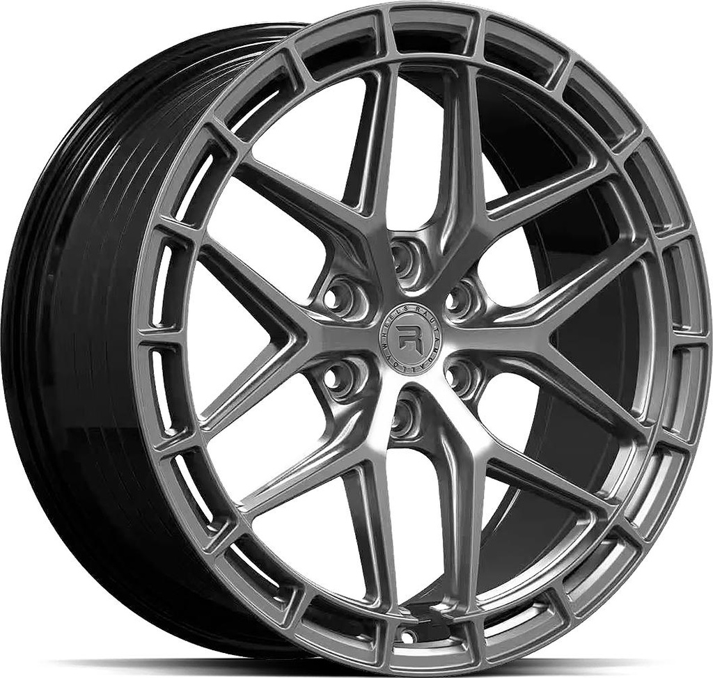 R-SERIES R21 HYPER SILV BLACK 8.5x20 6/130 ET45 CB84.1