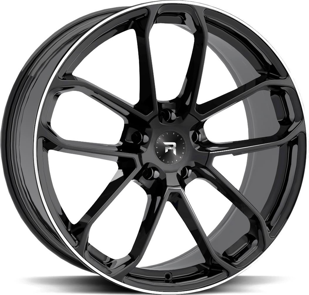 R-SERIES R14 BLACK POL 9.5x21 5/112 ET31 CB66.6