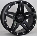 STATUSFÄLGAR D66 FLATBLACK. 9x18 6/139.7 ET25 CB106.1