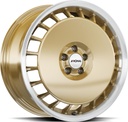 RONAL R50 AERO RACING GOLD RIM LIP CUT 8x18 5/112 ET45 CB76