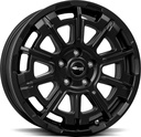 BROCK B45 SATIN BLACK MATT 8x20 6/139.7 ET15 CB106.1