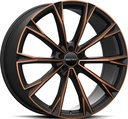 GMP TOTALE SATIN BLACK BRONZE ORANGE 8.5x20 5/112 ET43 CB66.6