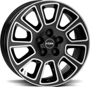 RIAL TRANSPORTER 2 DIAM BLACK POL 6x16 5/130 ET68 CB78.1