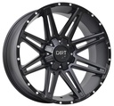 STATUSFÄLGAR D88 FLATBLACK MILLED RIVETS 9x20 5/120-139.7 ET25 CB78.1